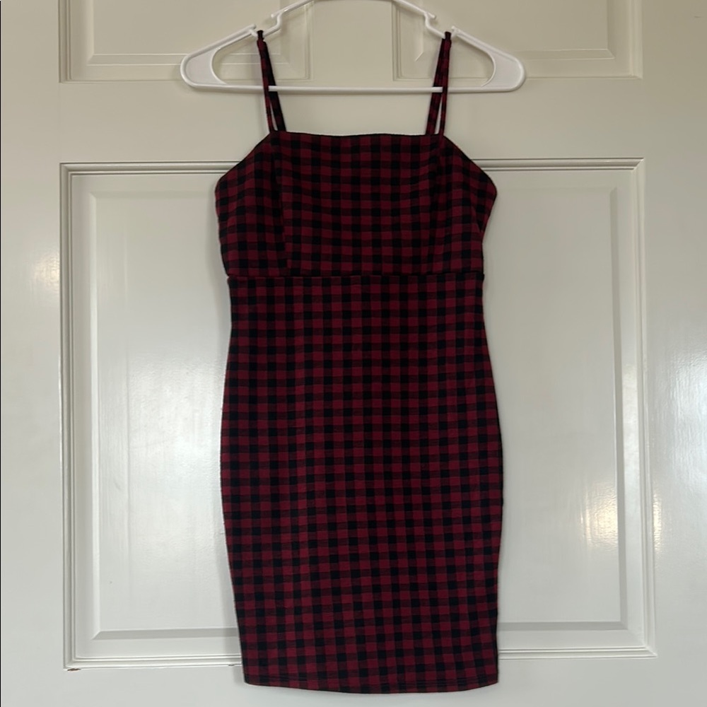 Forever 21 Red and Black Bodycon Mini Dress
